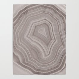 Gray Agate Rock Poster