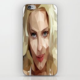 Scarlett Johansson Low Poly Art iPhone Skin