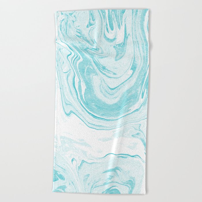 Giro Spilled Ink Abstract Marble Watercolor Anese Painting Giro Spilled Ink Abstract Marble Watercolor Anese Painting Marbling Unique Mint Pastel Beach Towel