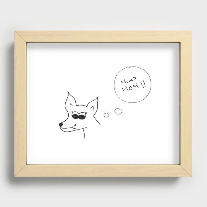 RATSY THE CHIHUAHUA Recessed Framed Print