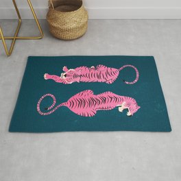 The Chase: Night Race Pink Tiger Edition Rug