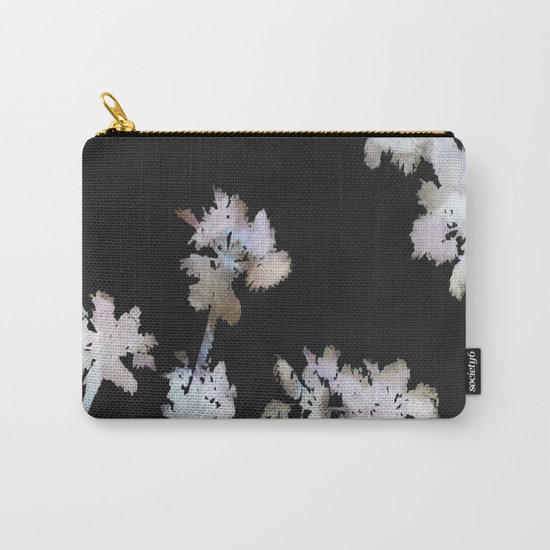 Tropical Palms On Black Background Carry-All Pouch