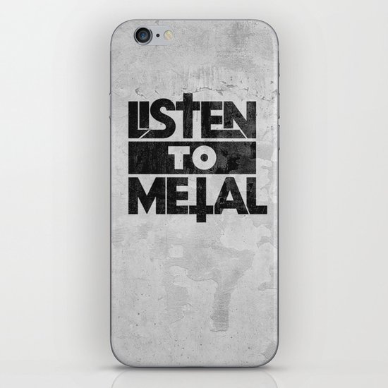 Listen to Metal iPhone & iPod Skin