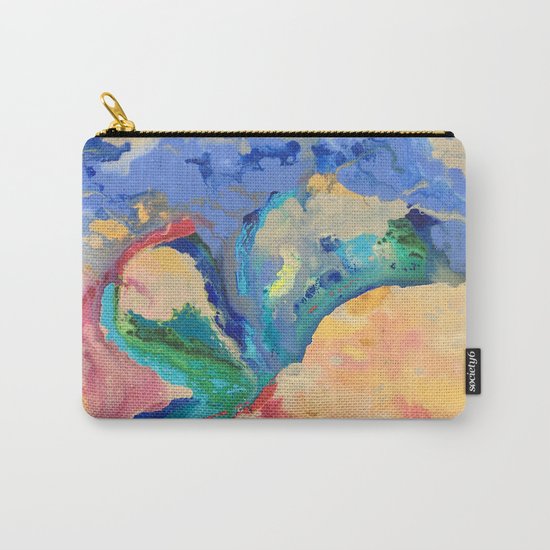 Watercolor Series (Exploding Flower) Carry-All Pouch