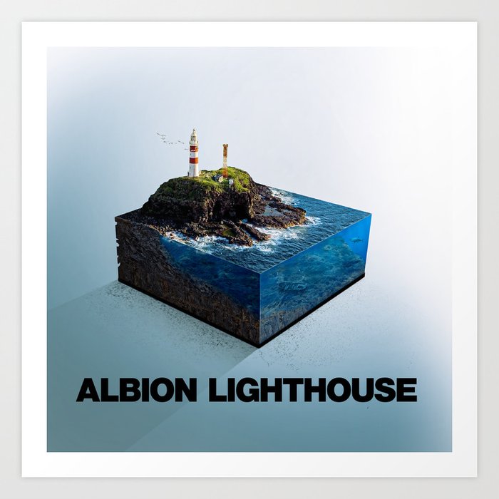 Albion Lighthouse Microworld Art Print