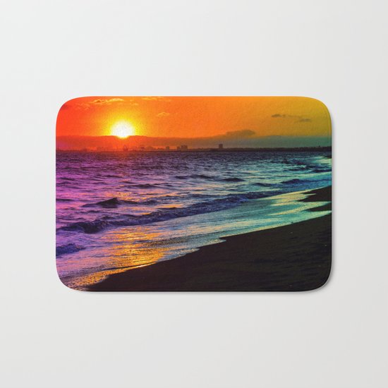 Rainbow Sunset Bath Mat