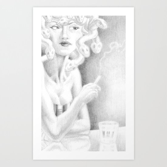 Floozie Medusa Art Print