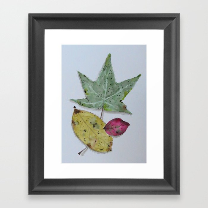 Fall Leaves 1 of 3 Framed Art Print