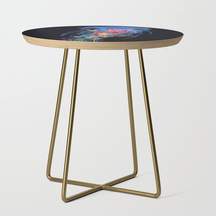 Electric Blue Jellyfish World Side Table