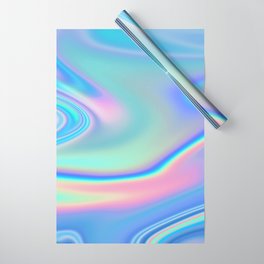 Iridescent Holographic Abstract Colorful Pattern Wrapping Paper