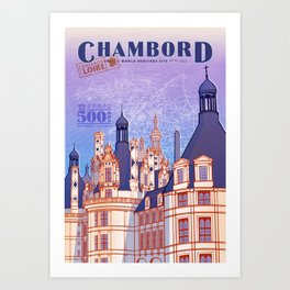Château de Chambord Art Print