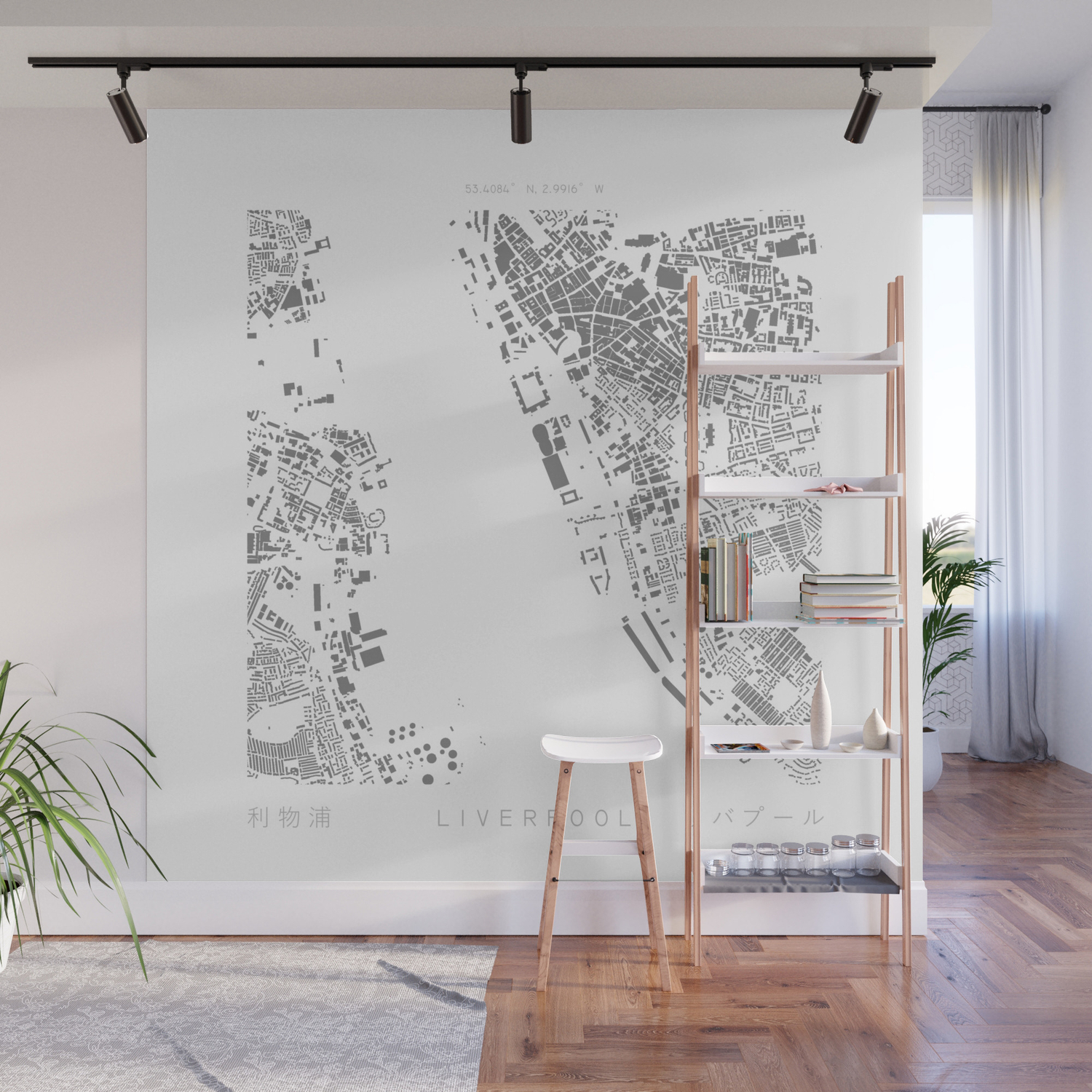 Liverpool Figure Ground Wall Mural by subjectivity | Society6
