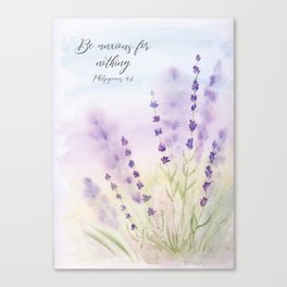Watercolor Lavender Canvas Print