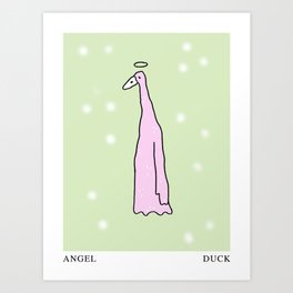 Angel Duck Art Print