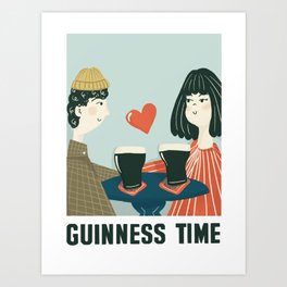GUINNESS TIME Art Print