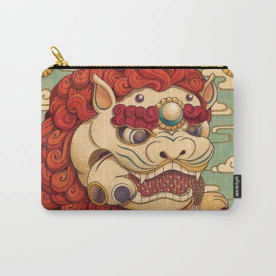 Chinese Lion Carry-All Pouch