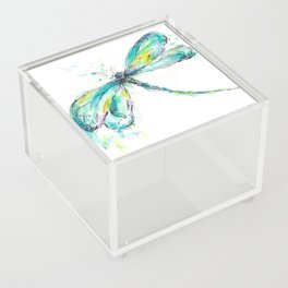 Watercolor Dragonfly Acrylic Box
