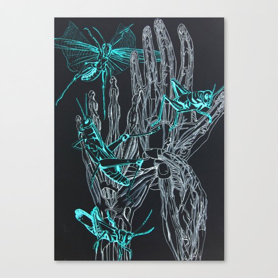 The Grasslands at Night Canvas Print