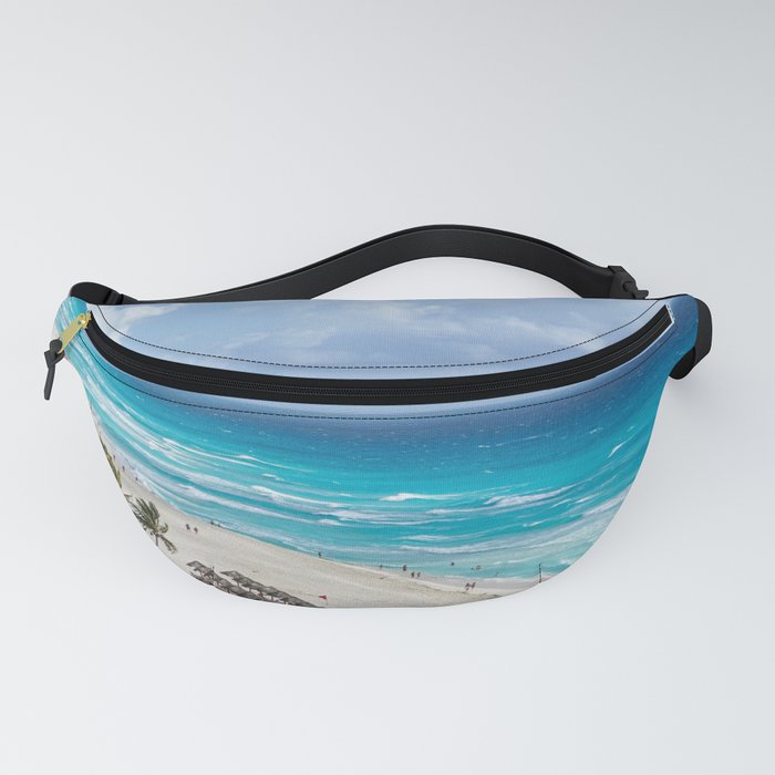 Mexico Photography - Exotic Beach By The Blue Ocean Water Fanny Pack