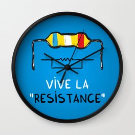Vive la Resistance Wall Clock