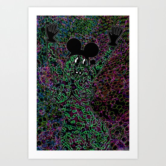 HANDS UP. (Mouseketeers). Art Print