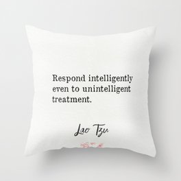 Chinese pwisdom Lao Tzu  Throw Pillow