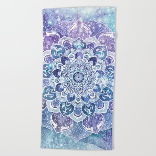 FREE YOUR MIND in Blue Beach Towel