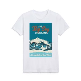 Ski Big Sky Montana Vintage Poster Kids T Shirt
