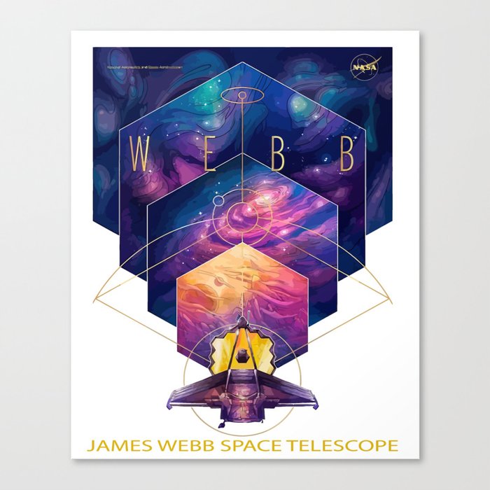 james webb space telescope Canvas Print
