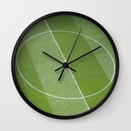 Football Pitch Centre Circle Wall Clock