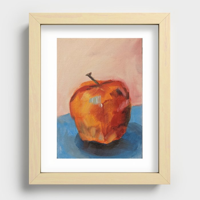Painted Apple Recessed Framed Print