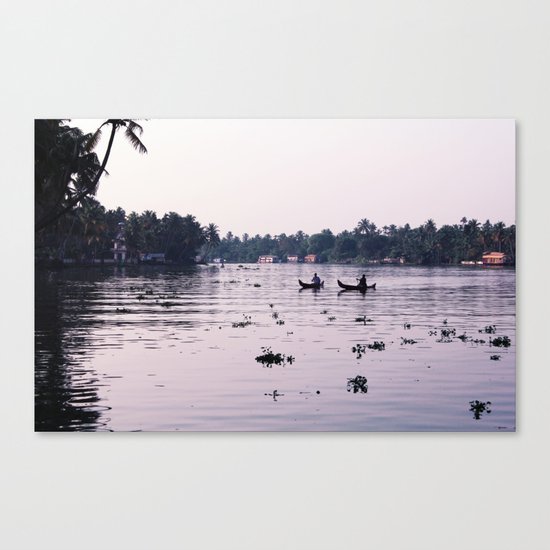 Sunrise Fishing Canvas Print