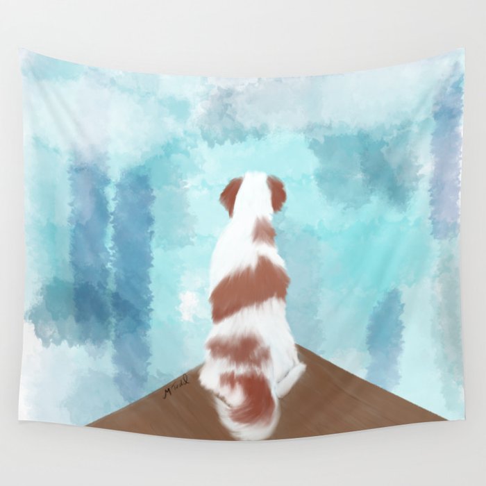 Deschutes The Brittany Spaniel Wall Tapestry