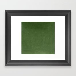 Sage Green Velvet texture Framed Art Print