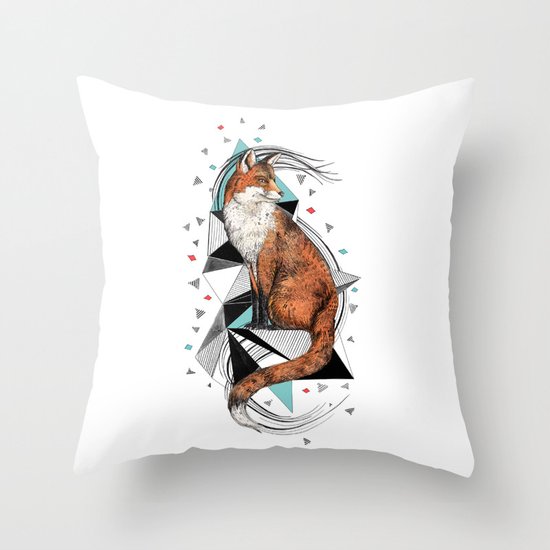 Foa the Fox Throw Pillow