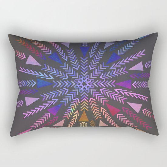 Multicolored geometric firework Rectangular Pillow