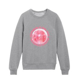 Happiness Is The True Measure of Success in Pink Kids Crewneck