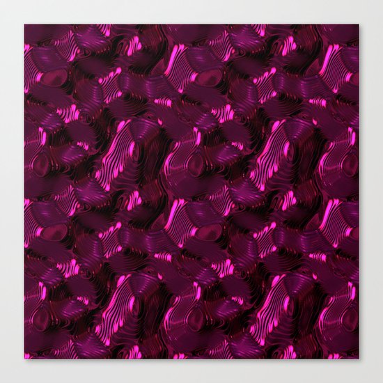 Pink Metal techno surface Canvas Print