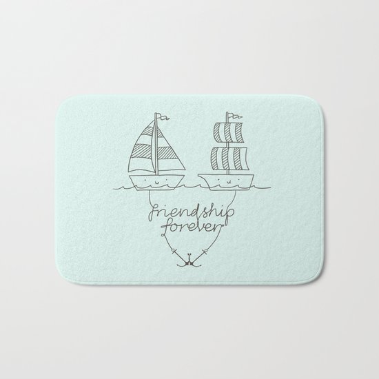 Friendship forever Bath Mat