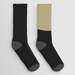 Letter C (Sand & Black) Socks