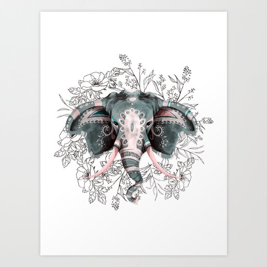 ELEPHANT Art Print