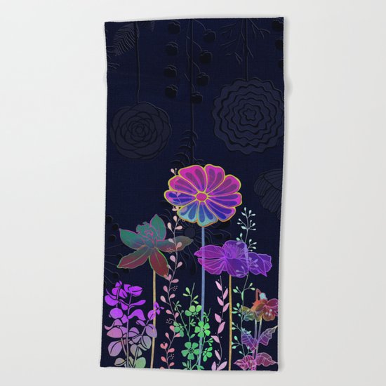 Flower Tales 3 Beach Towel