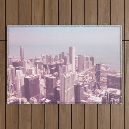 Chicago Pastel Pink Outdoor Rug