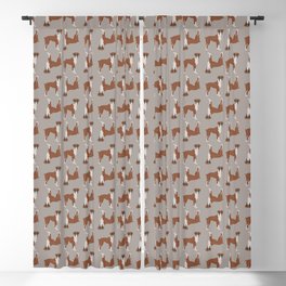 Boxer Dog Pattern Blackout Curtain