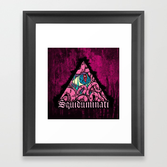 Squiduminati Framed Art Print