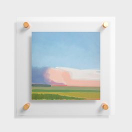 Abstract Evening Landscape  Floating Acrylic Print