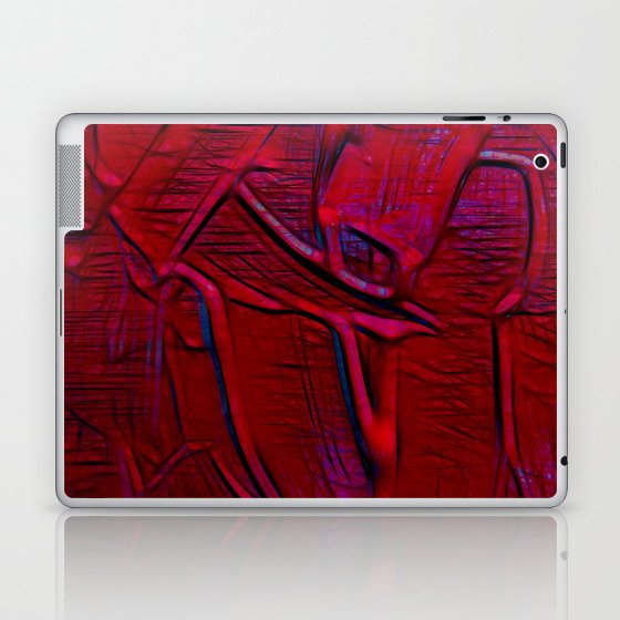 Dripping Red Abstract Painting Laptop & iPad Skin