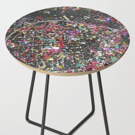 NYC Chinatown - Confetti and Manhole Side Table