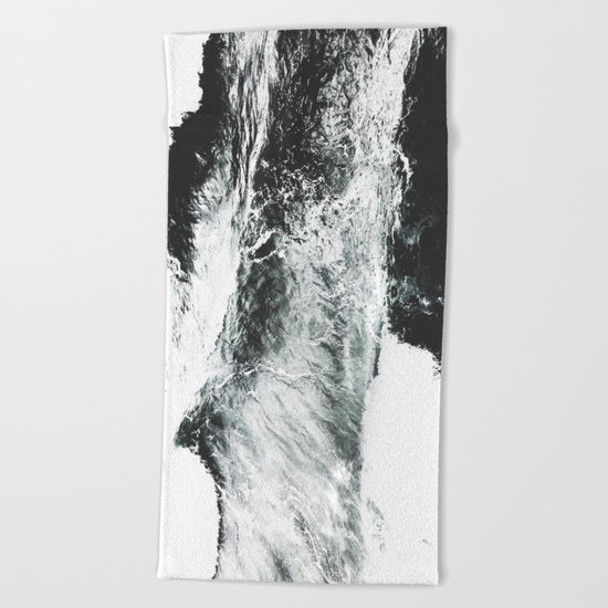 Abstract ocean Beach Towel
