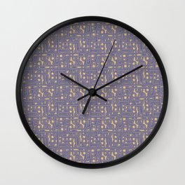 Geo Purple Wall Clock